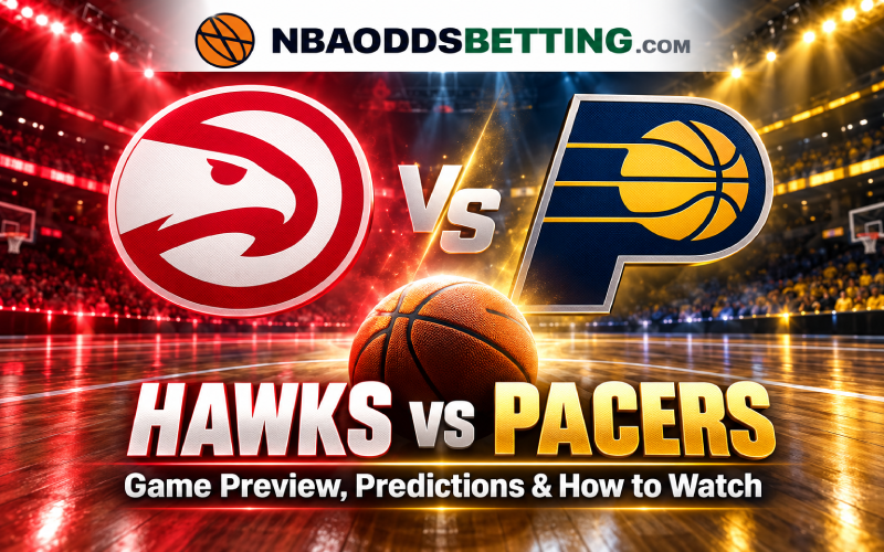 Hawks vs Pacers game preview, predictions and how to watch, with Atlanta and Indiana team logos