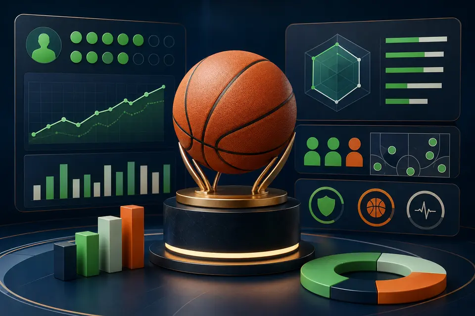 Season metrics dashboard showing performance, availability and team context