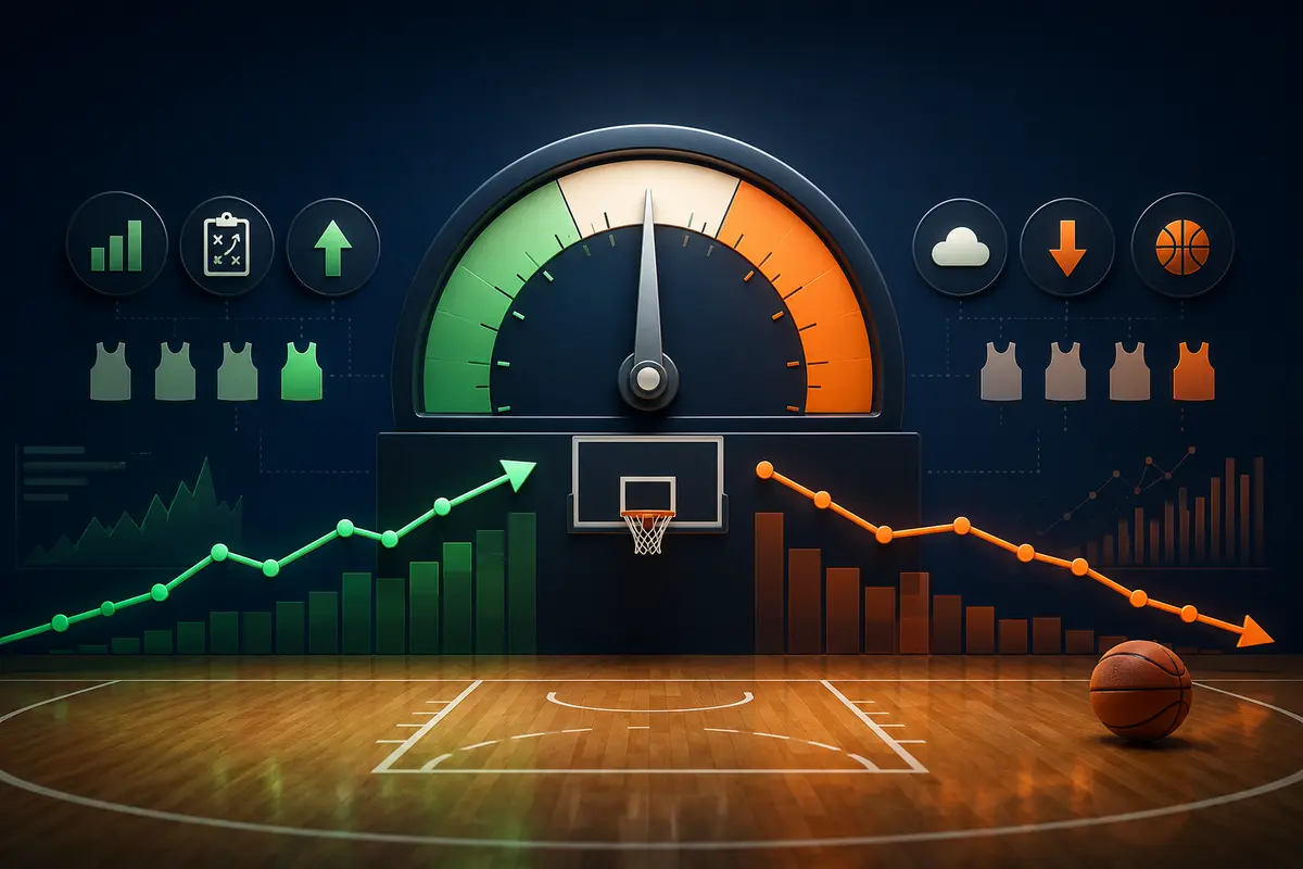 NBA pace and over-under totals analysis illustration