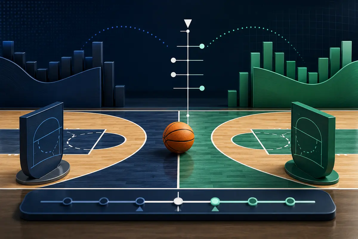 NBA moneyline and point spread comparison illustration